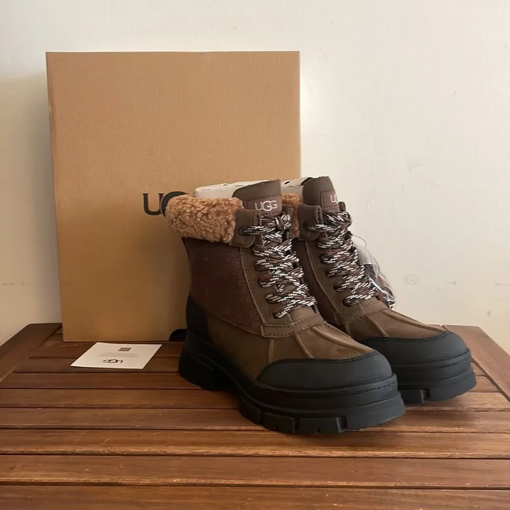 UGG Ashton Addie Tipped Boots Dark Earth USA Women Size 6.5/UK 4.5/EU 37.5